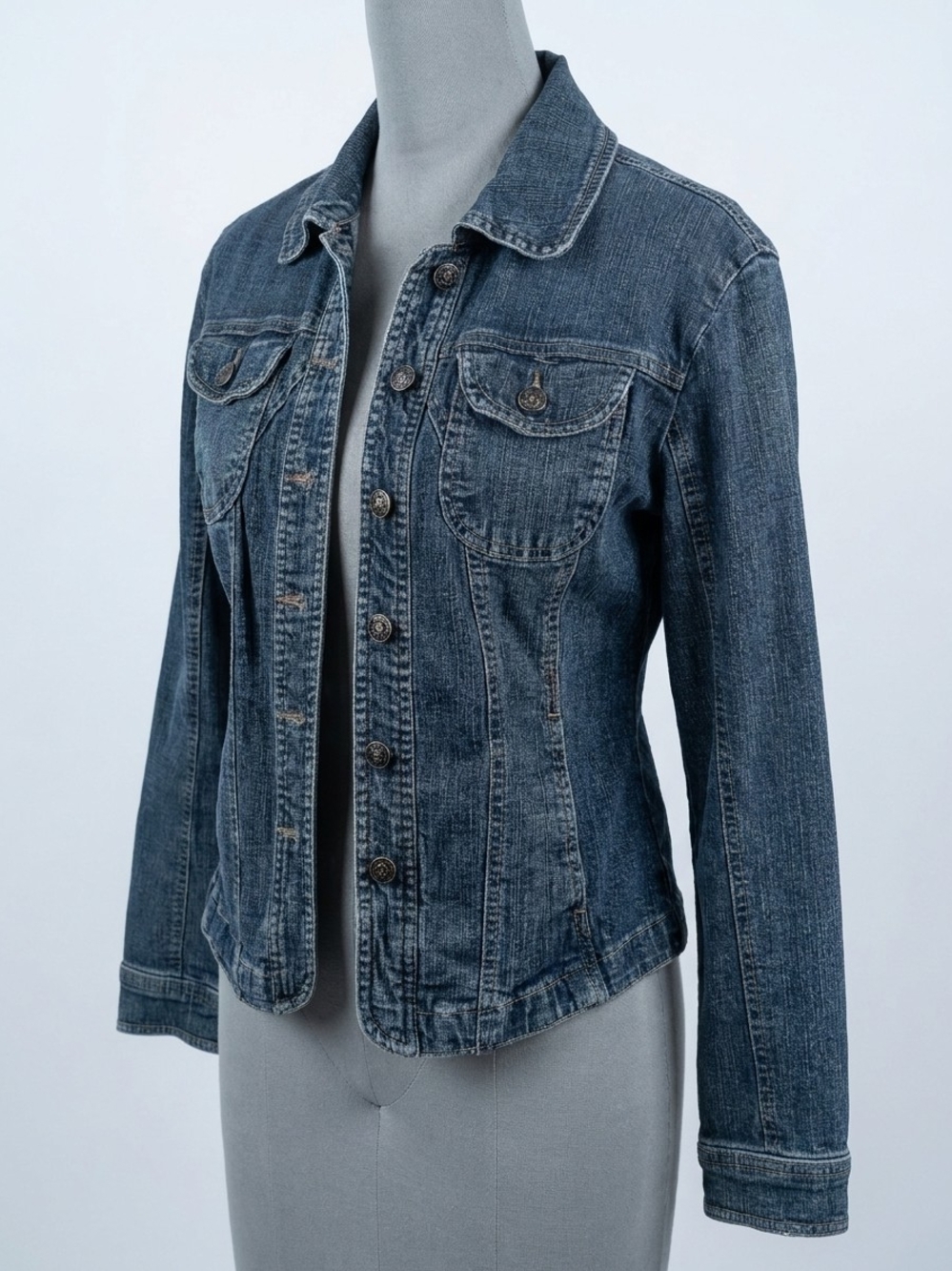 Live a Little Women's Medium Blue Denim Jacket